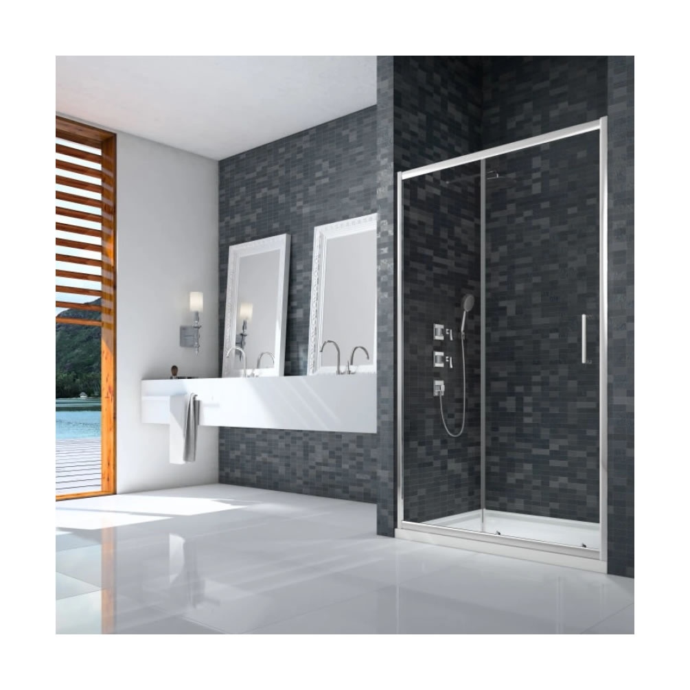 Lifestyle image of Merlyn Ionic Essence Framed 1700mm Sliding Shower Door